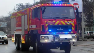 3x brand new Ukrainian fire trucks with blue lights and new design