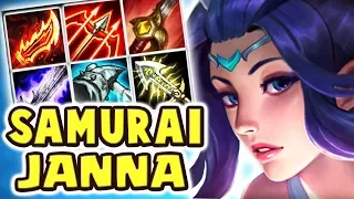 JANNA HAS A SWORD NOW?! NEW SKIN SACRED SWORD JANNA JUNGLE | FULL AD WHY DOES THIS WORK?? Nightblue3
