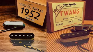 Tele Pickup Shootout. Tone Specific vs. Virgil Arlo 1952. 1952 Twang Set vs. Virgil Arlo Model 1952.