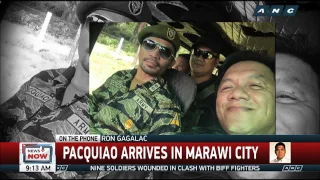 Pacquiao visits troops in Marawi City