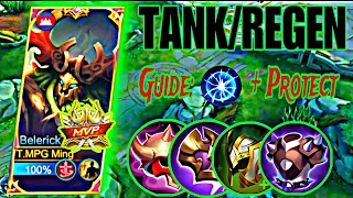 BELERICK TANK BUILD 2023 HEALING 100%!! - BEST BUILD BURIED S30 | MOBILE LEGENDS