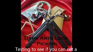 Testing if you can cut through a lock shackle with a razor blade ( 6 )