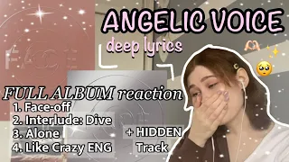 JIMIN "FACE" FULL ALBUM REACTION! (face-off, interlude: dive, alone, like crazy, letter)