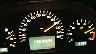 2000 Mercedes CLK 200 Kompressor (C208) acceleration 0-130 mph