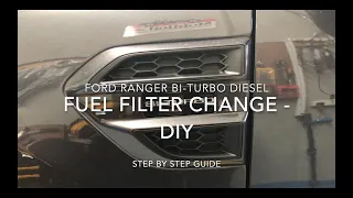 Fuel Filter DIY (Biturbo Ford Ranger 2L Diesel) - Step-by-step service guide