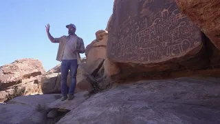 Joel Explaining the Petroglyphs, Cave of Elijah, Sinai, the Plateau and More