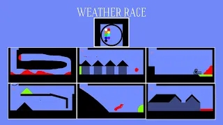 9 Marble Race EP. 7: Weather Race (by Algodoo)