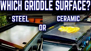 WHICH GRIDDLE SURFACE IS RIGHT FOR YOU, CERAMIC OR STEEL? BEST FLAT TOP GRIDDLE TO BUY