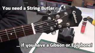 How to Install a String Butler - every Gibson or Epiphone 3+3 guitar should probably have one!