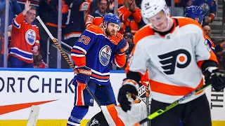 Draisaitl, McDavid collect points 700 & 800 on same goal