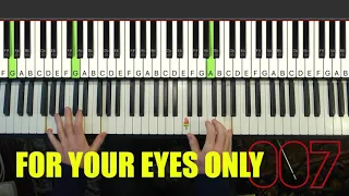 'For Your Eyes Only' | James Bond | Sheena Easton | on piano