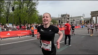 Berliner Halbmarathon 2024 - Berlin Half 2024 - Sara and Maya finished their first half marathon