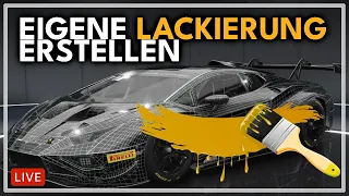 🔴LIVE • Ich erstelle meine eigene Lackierung • Assetto Corsa Competizione • Blender & Gimp