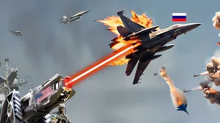 BIG Tragedy! Today the US's Deadliest Laser Weapon Destroyed 225 Russian Fighter Jets