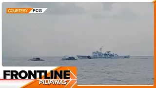 Mga barko ng China, binuntutan ang civilian convoy ng Pilipinas patungong Panatag Shoal