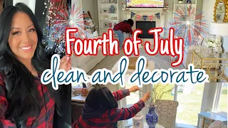 ✨NEW✨ FOURTH OF JULY CLEAN AND DECORATE | RELAXING DAY IN THE LIFE | @ashleijaaron