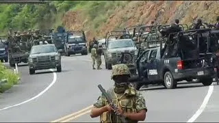 Мексика: бандиты напали на полицейский конвой