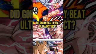 Did Gohan really beat Ultra Instinct Goku?