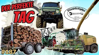 Der perfekte Tag | Holz | Unimog | Jeep und der Krone 1180 👑  Werkstatt #vlog #187 Steelstyler