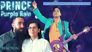 Prince - Purple Rain live at Super Bowl XLI Halftime Show 2007 (REACTION) with my wife