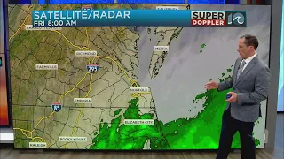 Storm update: Rain starts to move into Hampton Roads, area under tropical storm warning