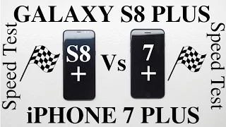 Galaxy S8 Plus Vs iPhone 7 Plus Speed Test + Benchmarks!