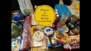 Big Monthly Grocery Haul Walmart & Winco & April Monthly Meal Plan