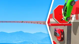 Attempting The WORLD'S LONGEST Obstacle Wall! - GTA 5 Funny Moments