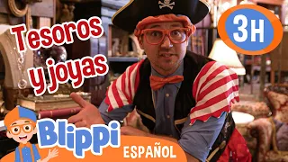 Blippi y los tesoros y joyas | Blippi Español | Videos educativos para niños | Aprende y Juega