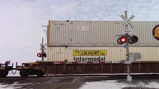 BNSF 7377 West in Ancona, IL 2/3/21