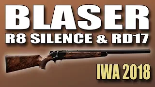 New Blaser R8 Silence and Blaser RD17 red dot sight for hunting (IWA 2018)