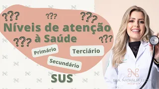 Níveis de atenção à saúde Primário, Secundário e Terciário I Atenção Básica I SUS