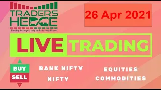 26 APR Bank Nifty & Nifty #LiveTrading #Nifty #BankNifty Live Analysis #priceaction #tradershedge