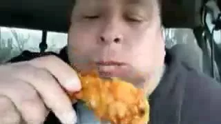 Joey eating chicken original and reverse