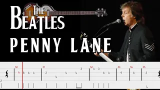 The Beatles - Penny Lane (Bass Tabs) By Paul McCartney
