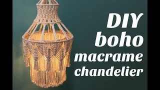 Boho Macrame Chandelier (DIY Tutorial!)