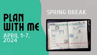 Plan With Me | April 1-7, 2024 | Spring Break | Hobonichi Cousin