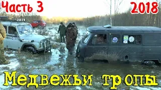 Утопили УАЗы в болоте! Медвежьи тропы 2018. часть 3