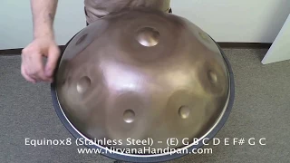 Equinox 8 - E - Stainless Steel - Nirvana Handpan