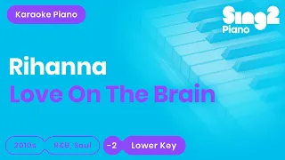 Rihanna - Love On The Brain (Lower Key) Karaoke Piano