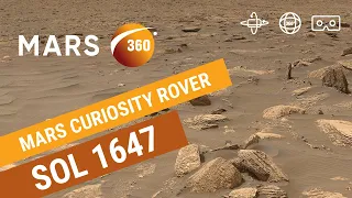 Mars 360: NASA's Mars Curiosity Rover - Sol 1647 (360video 8K)