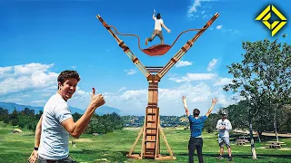 World's LARGEST Slingshot!