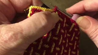 Mosaic Crochet- how to avoid getting the holes from the DCFLO stitches!