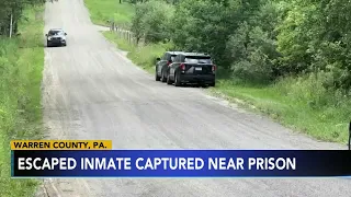 Pennsylvania police capture escaped prison inmate on the run for over a week