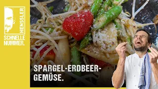 Schnelles Spargel-Erdbeer-Gemüse Rezept von Steffen Henssler