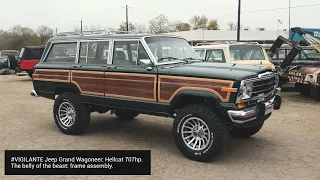#VIGILANTE Jeep Grand Wagoneer: Hellcat 707hp.The belly of the beast: frame assembly.