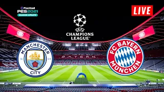 🔴Manchester City vs Bayern Munich | UEFA Champions league | Watch Along & PES 21 gameplay