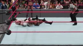 WWE 2k18 Sasha Banks Ember Moon and Natalya vs The Riot Squad Raw May 14 2018