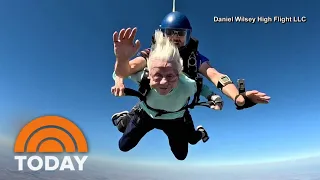 104-year-old becomes oldest woman to tandem skydive