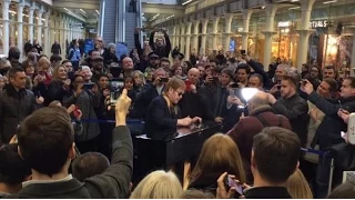 Elton John Surprise Performance in London train station
